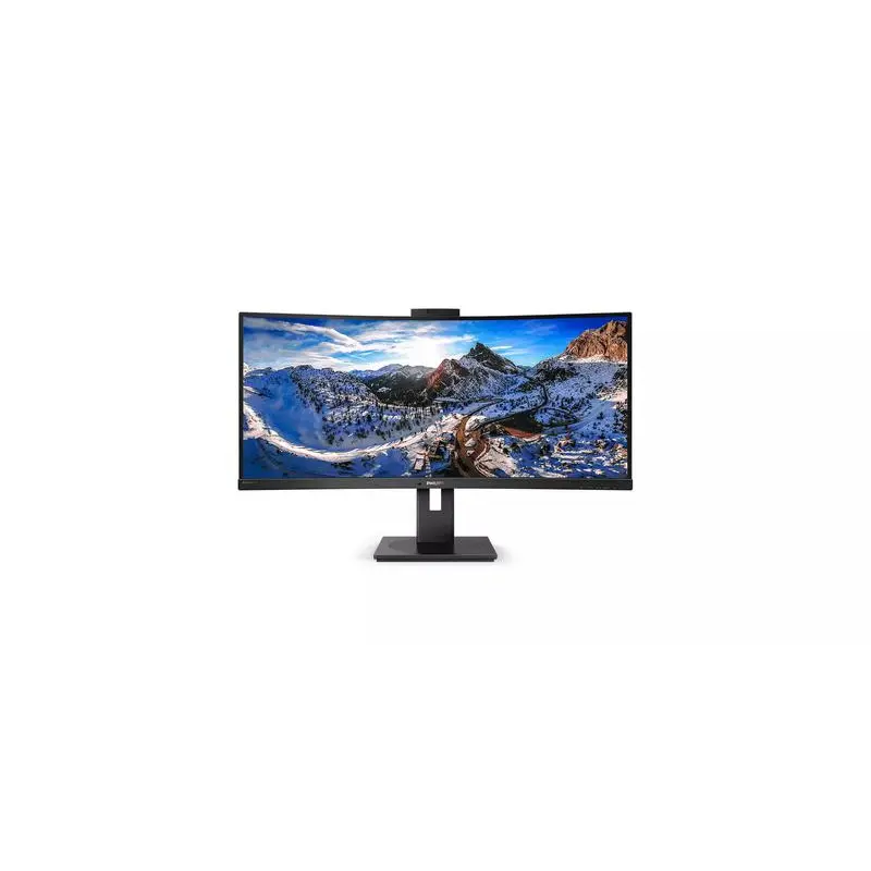 Philips P Line 346P1CRH 34 Inch Ultra Wide Quad HD 3440 x 1440 Pixels 100Hz Refresh Rate USB C LED Monitor