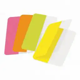 3L Twin Index Tabs Self Adhesive 12x40mm Assorted Pack of 24