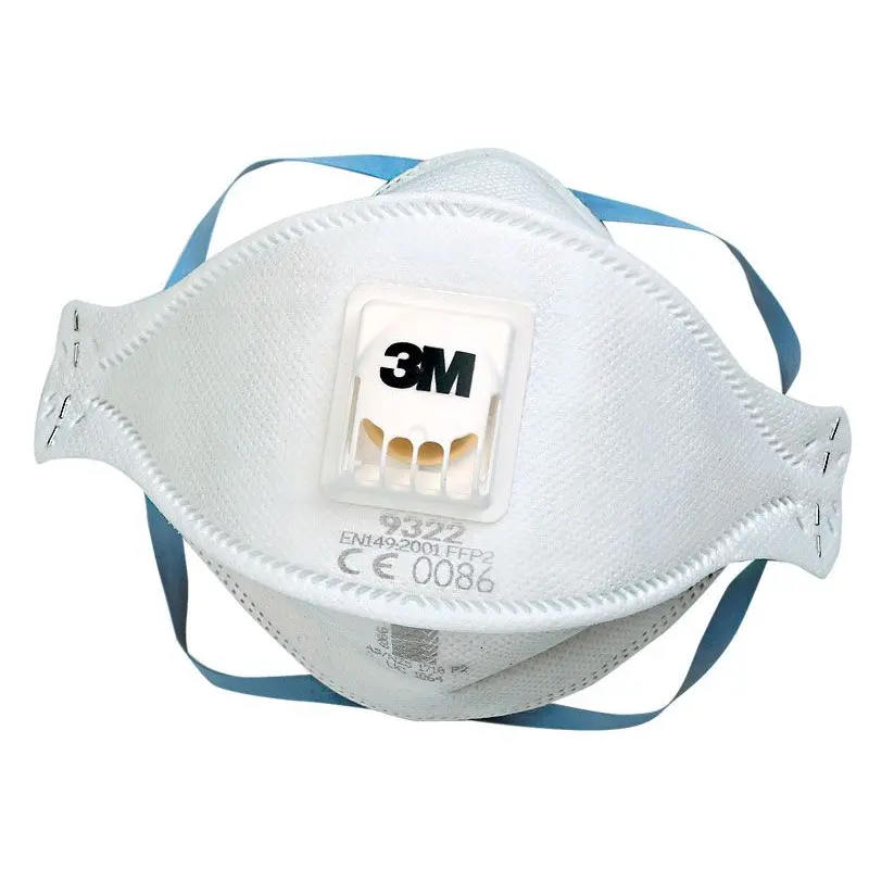 3M Aura Flat-Fold Particulate Respirator FFP2V 9322+ (Pack 10) - 3M9322PLUS