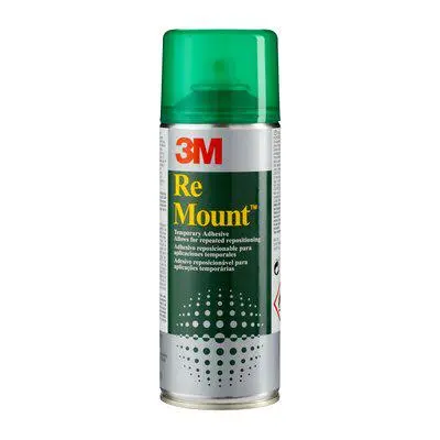 3M Scotch ReMount Adhesive Spray Non-Permanent Repeated Positioning 400ml (each) - 7100296679