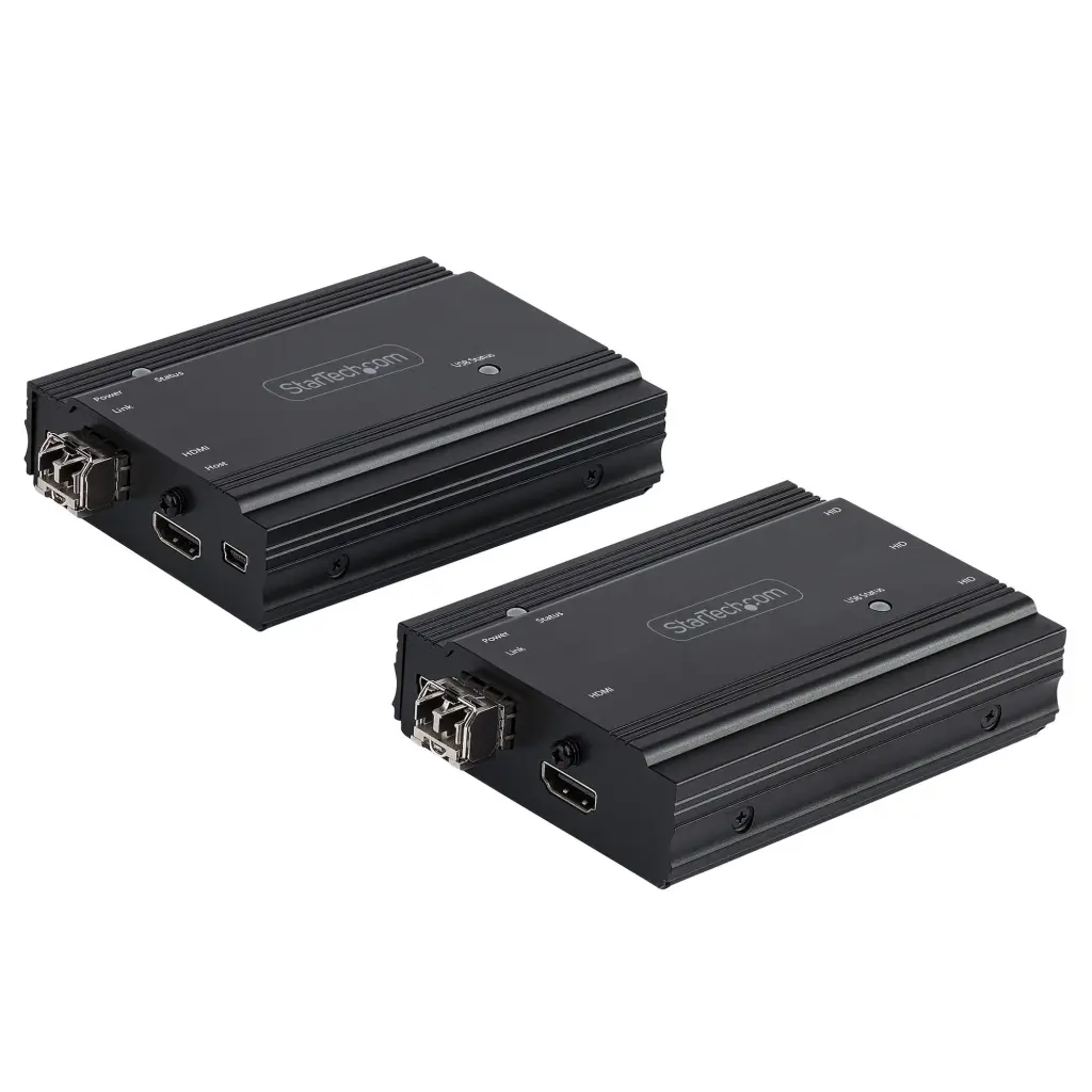 StarTech.com 4K HDMI USB KVM Extender Over Fiber Kit