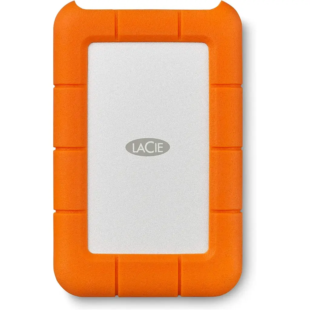 LaCie 4TB Rugged Mini USB 3.0 External Hard Drive Orange