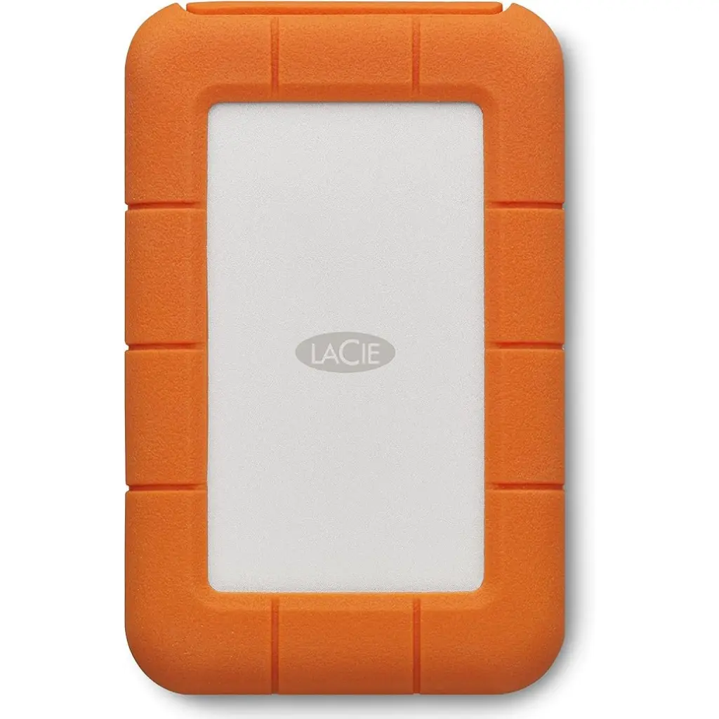 LaCie 4TB Rugged USB-C 2.5 Inch NVMe Orange External Solid State Drive