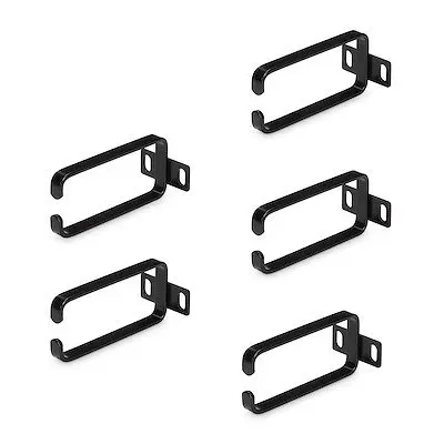 StarTech.com 5-Pack 1U Vertical Cable Management D-Ring Hooks