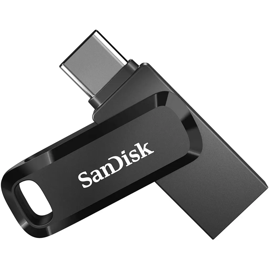 SanDisk 512GB Ultra Dual Drive Go USB C USB A Flash Drive Black