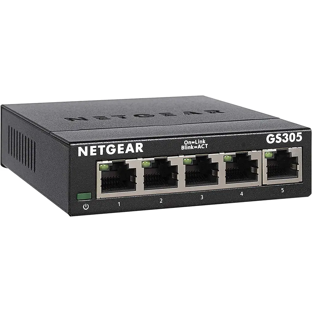 Netgear 5 Port SOHO SW 300 Series Unmanaged Gigabit Ethernet Network Switch