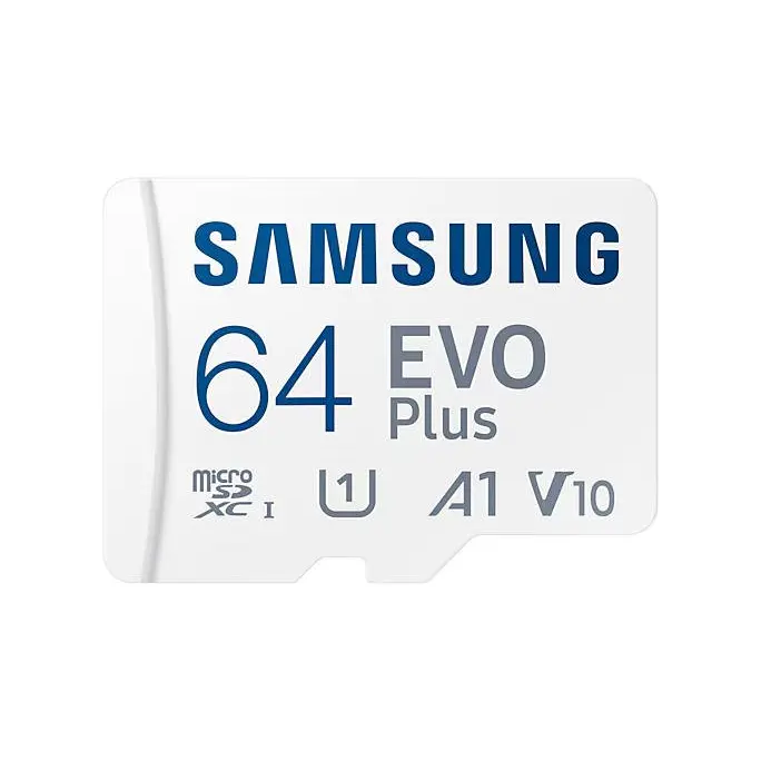 Samsung 64GB Evo Plus V30 A2 MicroSDXC Memory Card and Adapter