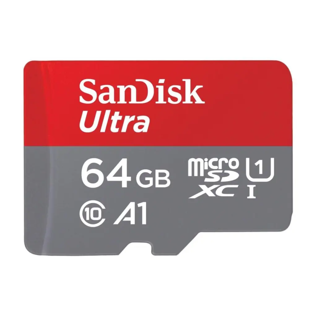 Sandisk Ultra 64GB A1 UHS-I U1 Class10 MicroSDXC Memory Card and Adapter