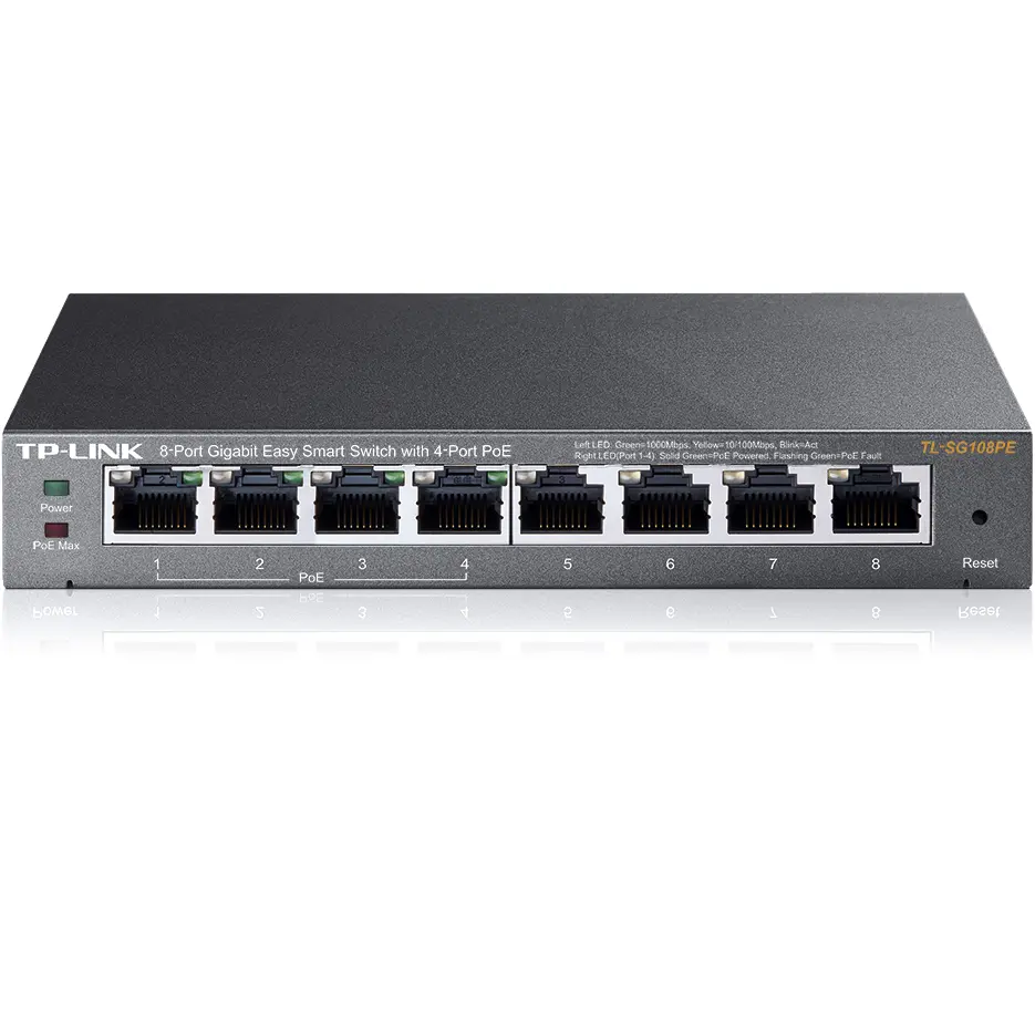 TP-Link 8 Port Gbit Easy Smart Switch with 4xPoE