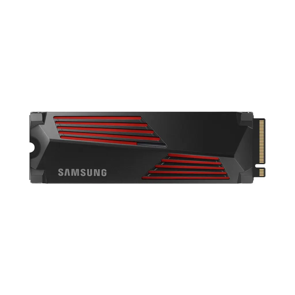 Samsung MZ-V9P1T0 1TB 990 PRO PCI Express 4.0 V-NAND MLC NVMe Internal Solid State Drive with Heatsink