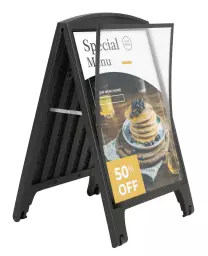 Seco Double-sided A-Frame Sign A1 - SSDA1-BLACK