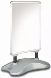 Deflecto A1 Water Based Free Standing Pavement Display Stand with Snap Frame - Silver Effect Finish - PPA100S