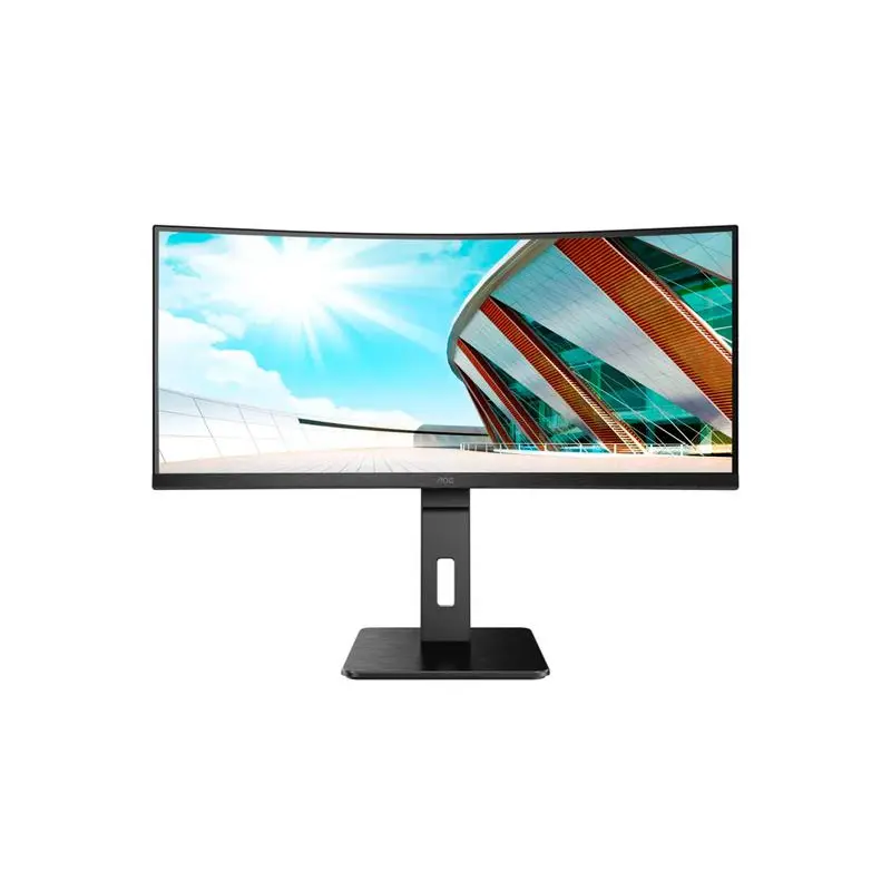 AOC Pro Line CU34P2A 34 Inch VA 3440 x 1440 Ultra WQHD 100Hz MM HA HDMI DP USB LED Monitor Black