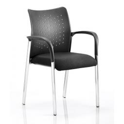 Academy Visitor Chair Black With Arms BR000010