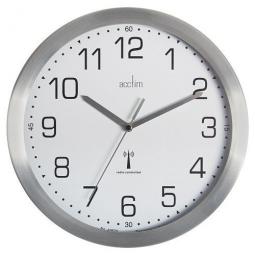Acctim Mason Radio Controlled Wall Clock 25cm Aluminium 74337