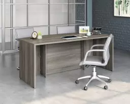 Affiliate Bow Front Office Desk 1800 x 900mm Hudson Elm Finish - 5427468