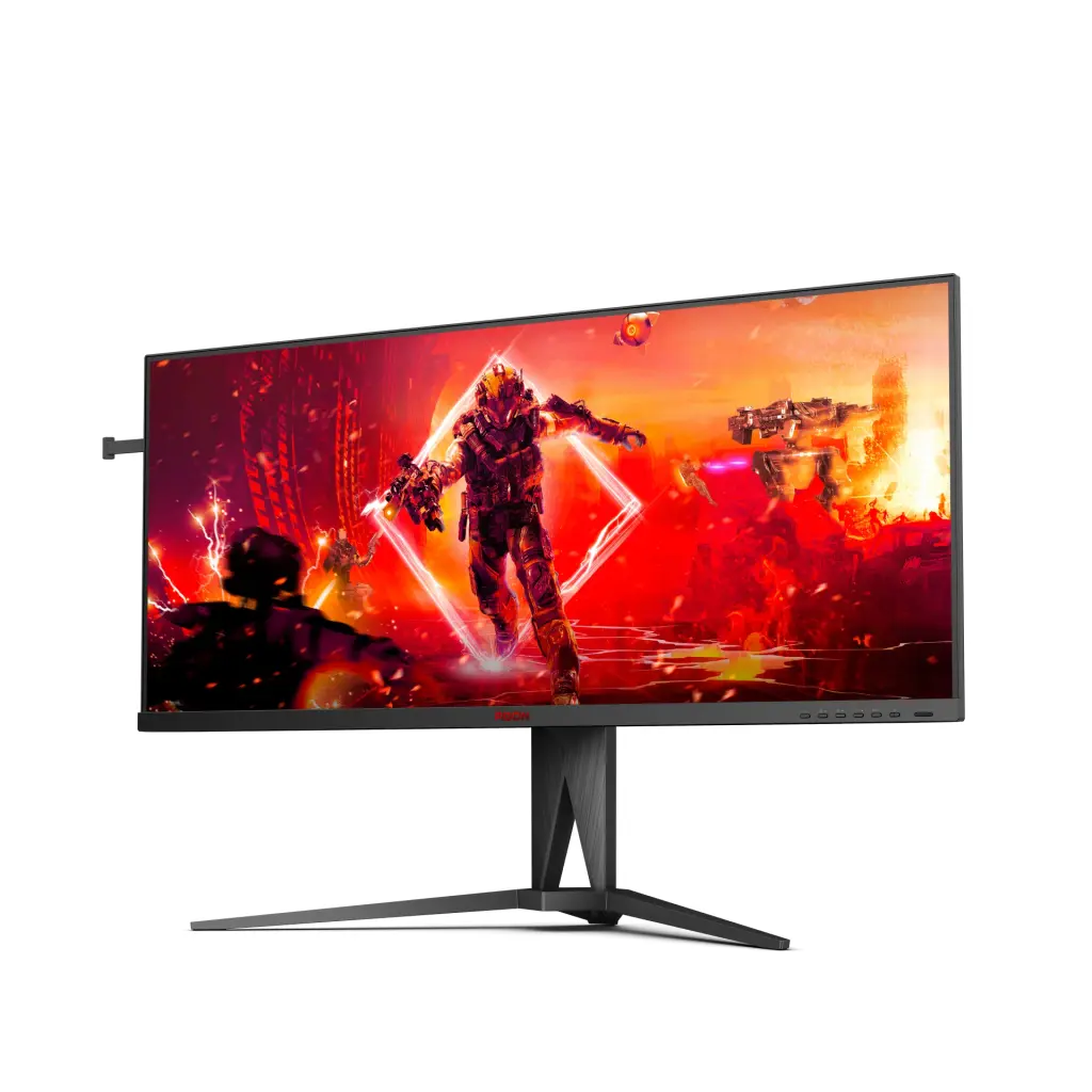 AOC AGON 5 39.5 Inch 3440 x 1440 Pixels Wide Quad HD IPS Panel HDMI DisplayPort USB-C Gaming Monitor