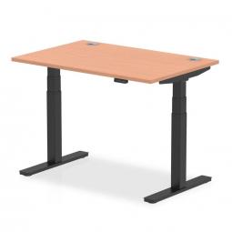 Dynamic 1200x800mm Desk Beech Top Black Leg HA01205