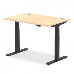 Dynamic 1200x800mm Desk Maple Top Black Leg HA01217