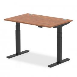 Dynamic 1200x800mm Desk Walnut Top Black Leg HA01209