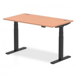 Dynamic 1400x800mm Desk Beech Top Black Leg HA01206