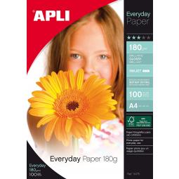 Apli A4 Glossy Paper 180gsm Pack of 100