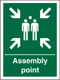 Seco Safe Precedure Safety Sign Assembly Point Semi Rigid Plastic 150 x 200mm - SP052SRP150X200
