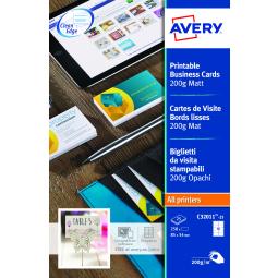 Avery Business Cards Single Sided Matt C32011-25 (250 Cards)