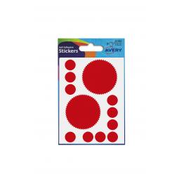 Avery Company Seal Labels Red (80 Labels) Pack of 10