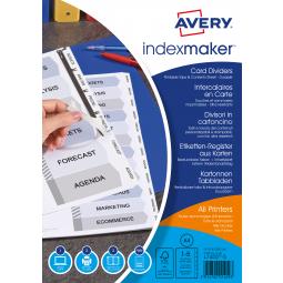 Avery Indexmaker 5 Part Divider With Tab Labels A4 01810061
