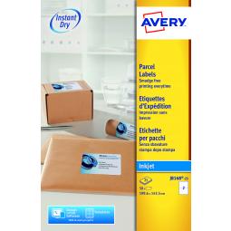 Avery Inkjet Address Labels 199.6 x 143.5mm J8168-25 2 Per Sheet Pack of 50