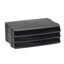 Avery Letter Tray Wide Entry Black DR800BLK