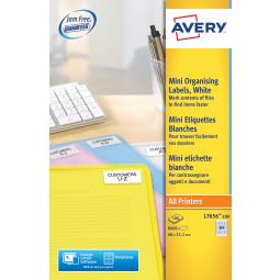 Avery Mini Laser Labels 46x11mm L7656-100 84 per sheet Pack of 8400