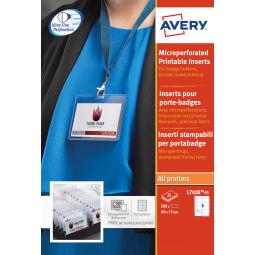 Avery Name Badge Inserts 86x55mm L7418-25 (200 Badges)