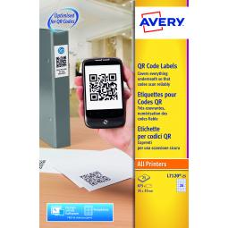 Avery QR Code Labels 35x35mm L7120-25 35 per sheet Pack of 875