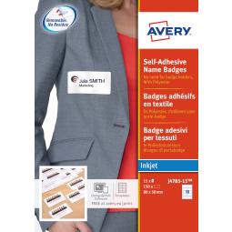 Avery Self Adhesive Name Badge J4785-20 50x80mm 