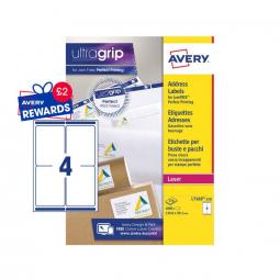 Avery Shipping Labels 99x139mm L7169-250 4 per sheet Pack of 1000