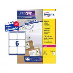 Avery Shipping Labels 99x93mm L7166-100 6 per sheet Pack of 600