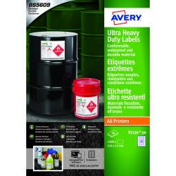 Avery Ultra Resistant Labels 11 x 134 mm Permanent 24 Labels Per Sheet 1200 Labels Per Pack B7170-50