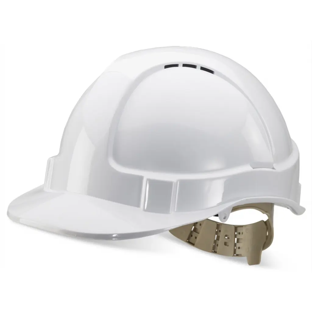 Beeswift Safety Helmet Vented White (Pack 1) - BBVSHW