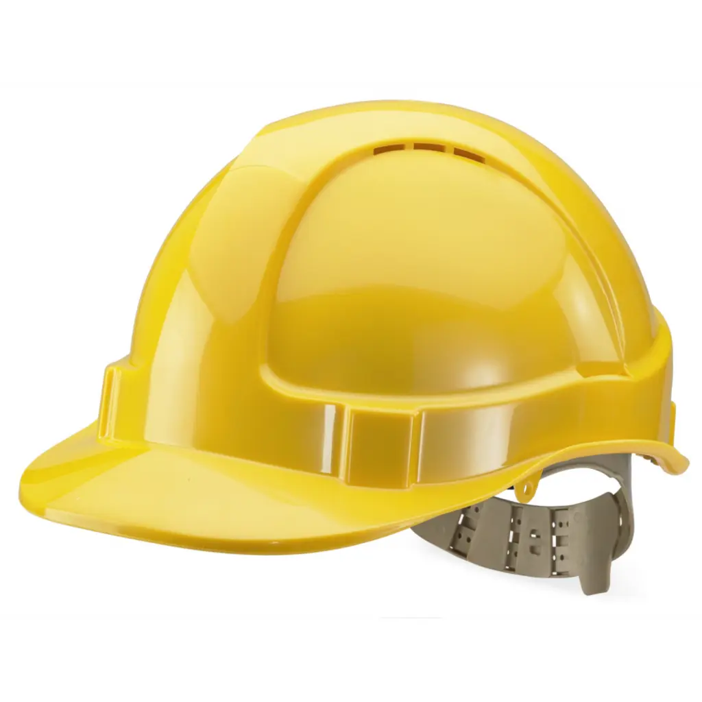 Beeswift Safety Helmet Vented Yellow (Pack 1) - BBVSHY