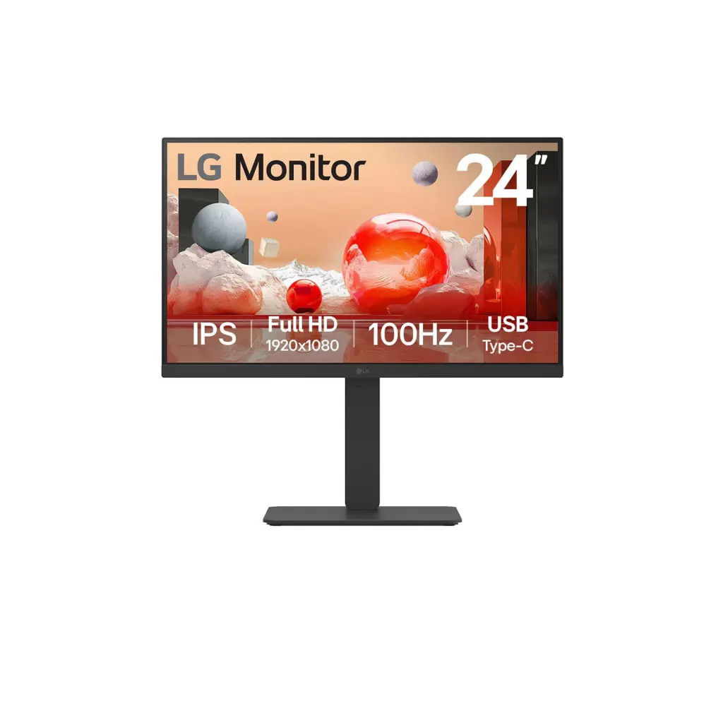 LG BA650 23.8 Inch 1920 x 1080 Pixels Full HD IPS Panel HDMI DisplayPort USB-C Monitor