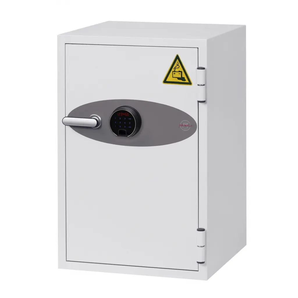 Phoenix Battery Fighter Size 2 Lithium Ion Battery Storage and Charging Fire Safe With Fingerprint Lock - BS0442F