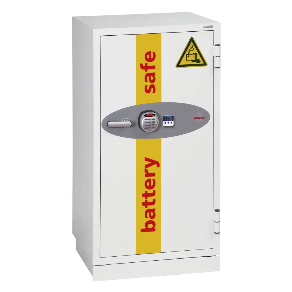 Phoenix Battery Commander Size 1 Lithium Ion Battery Storage and Charging Fire Safe With Electronic Lock - BS1931E