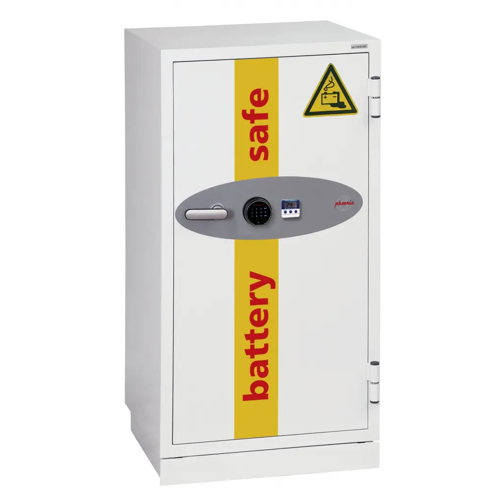 Phoenix Battery Commander Size 1 Lithium Ion Battery Storage and Charging Fire Safe With Fingerprint Lock - BS1931F