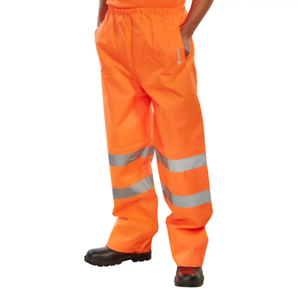 Beeswift Trousers EN ISO20471 Orange Medium (Pack 1) - TENORM