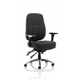 Barcelona Deluxe Black Fabric Operator Chair OP000242