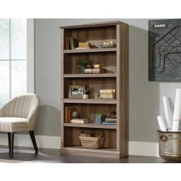 Barrister Home 5 Shelf Bookcase with 3 Adjustable Shelves W896 x D336 x H1772mm Salt Oak - 5420173