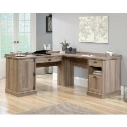 Barrister Home Office L-Shaped Desk Salt Oak 5418270