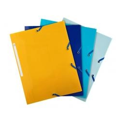 Exacompta Bee Blue 3 Flap Folder A4 Assorted Colours (Pack 4) - 55110E